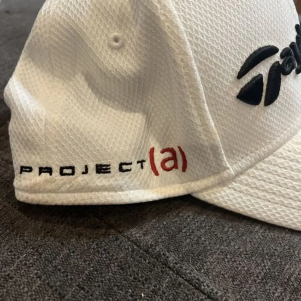 Taylormade Golf Cap Hat Adult Small-Medium White‎ Project (a) New Era 39THIRTY